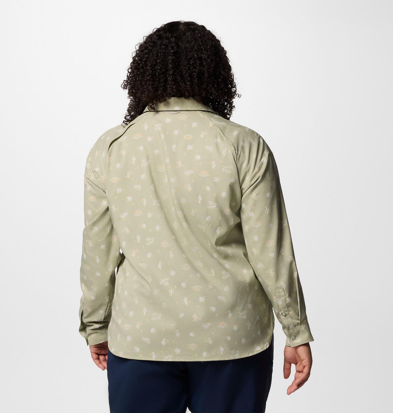 Women's Silver Ridge™ Utility Patterned Long Sleeve Shirt - Plus Size 2