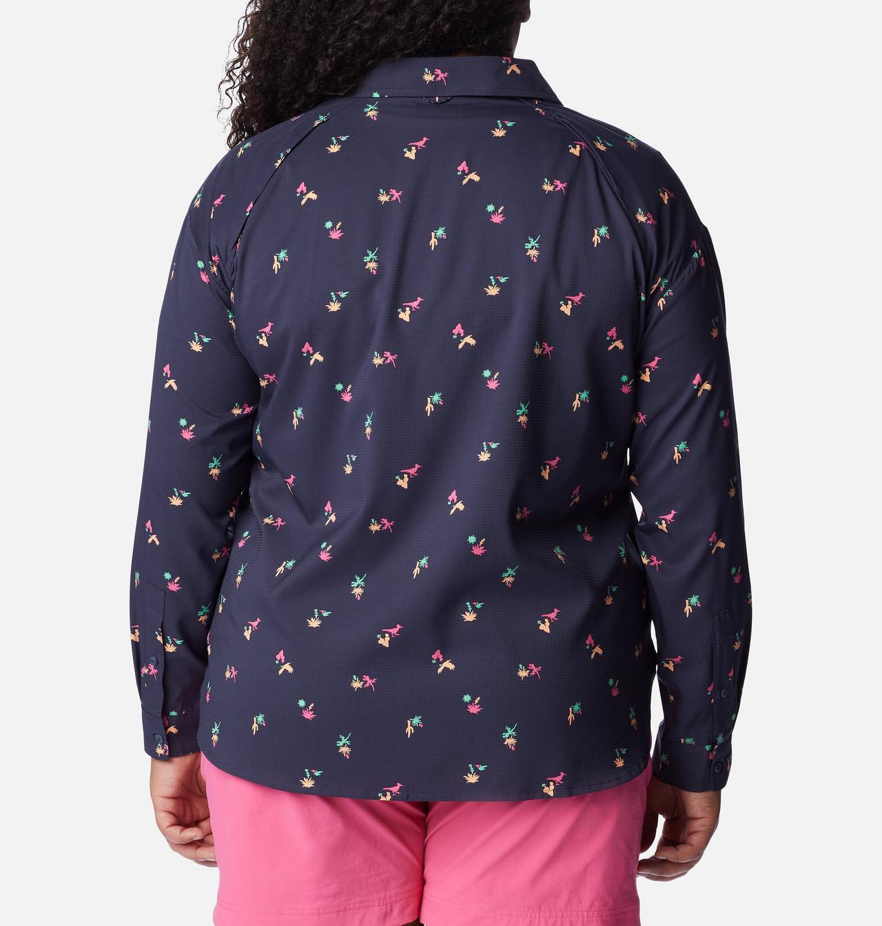 Women's Silver Ridge™ Utility Patterned Long Sleeve Shirt - Plus Size 2