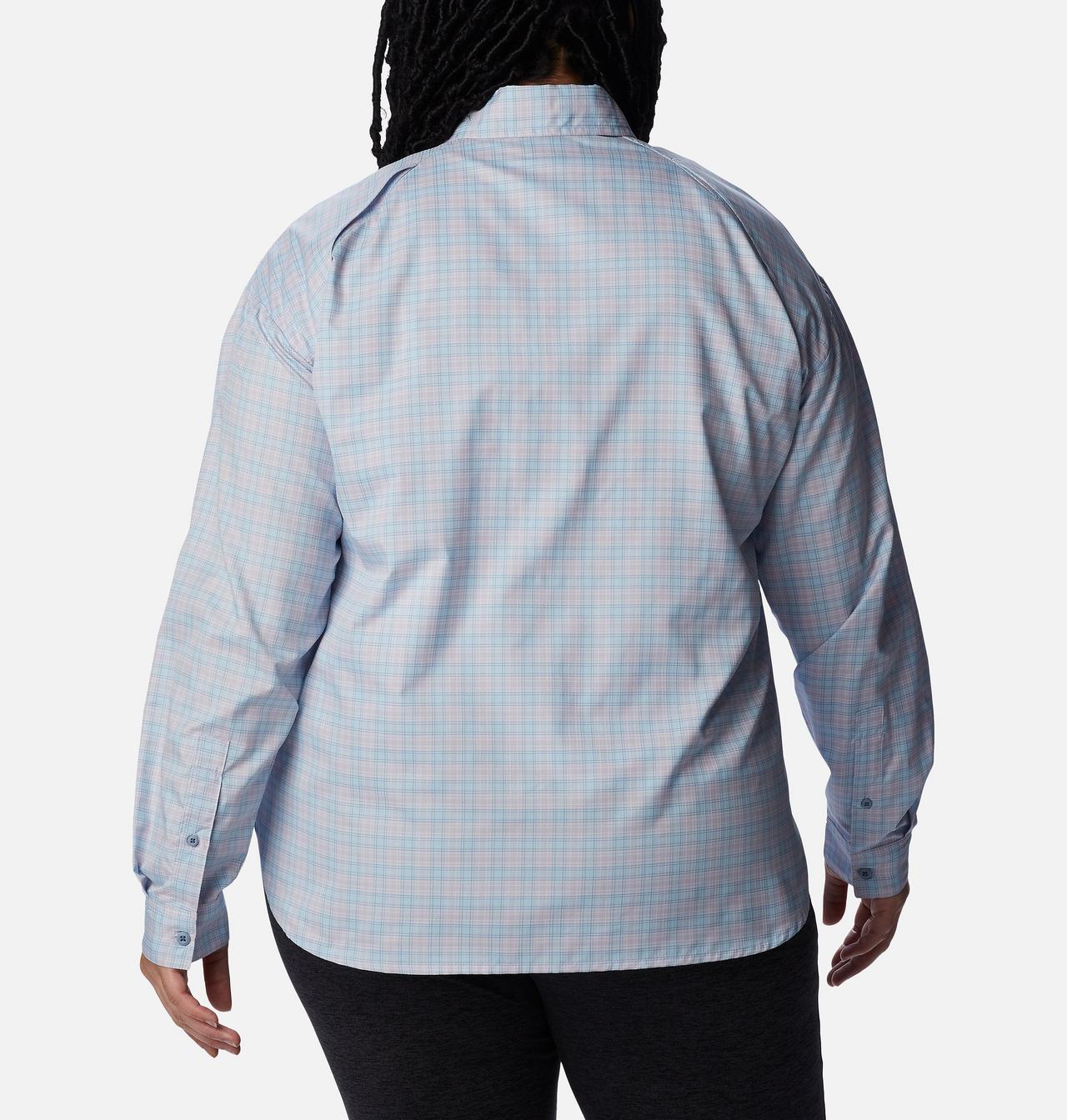 Women's Silver Ridge™ Utility Patterned Long Sleeve Shirt - Plus Size 2