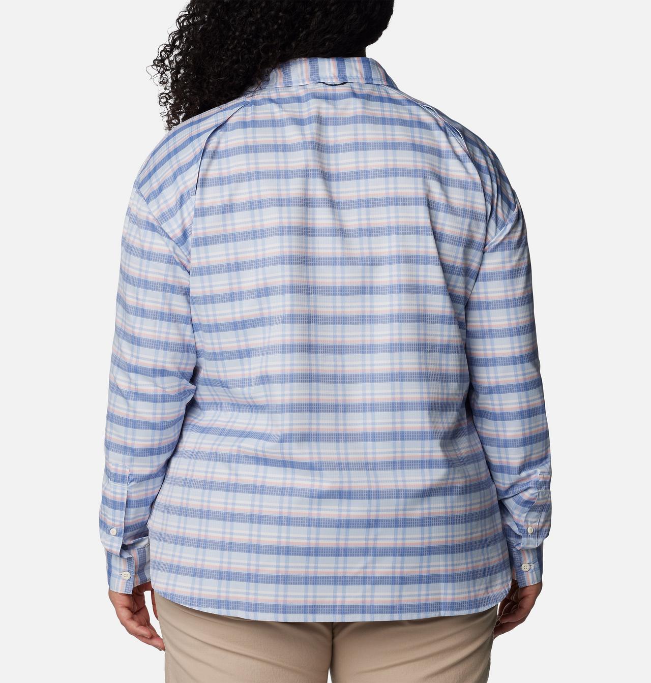 Women's Silver Ridge™ Utility Patterned Long Sleeve Shirt - Plus Size | 593 | 3X 2