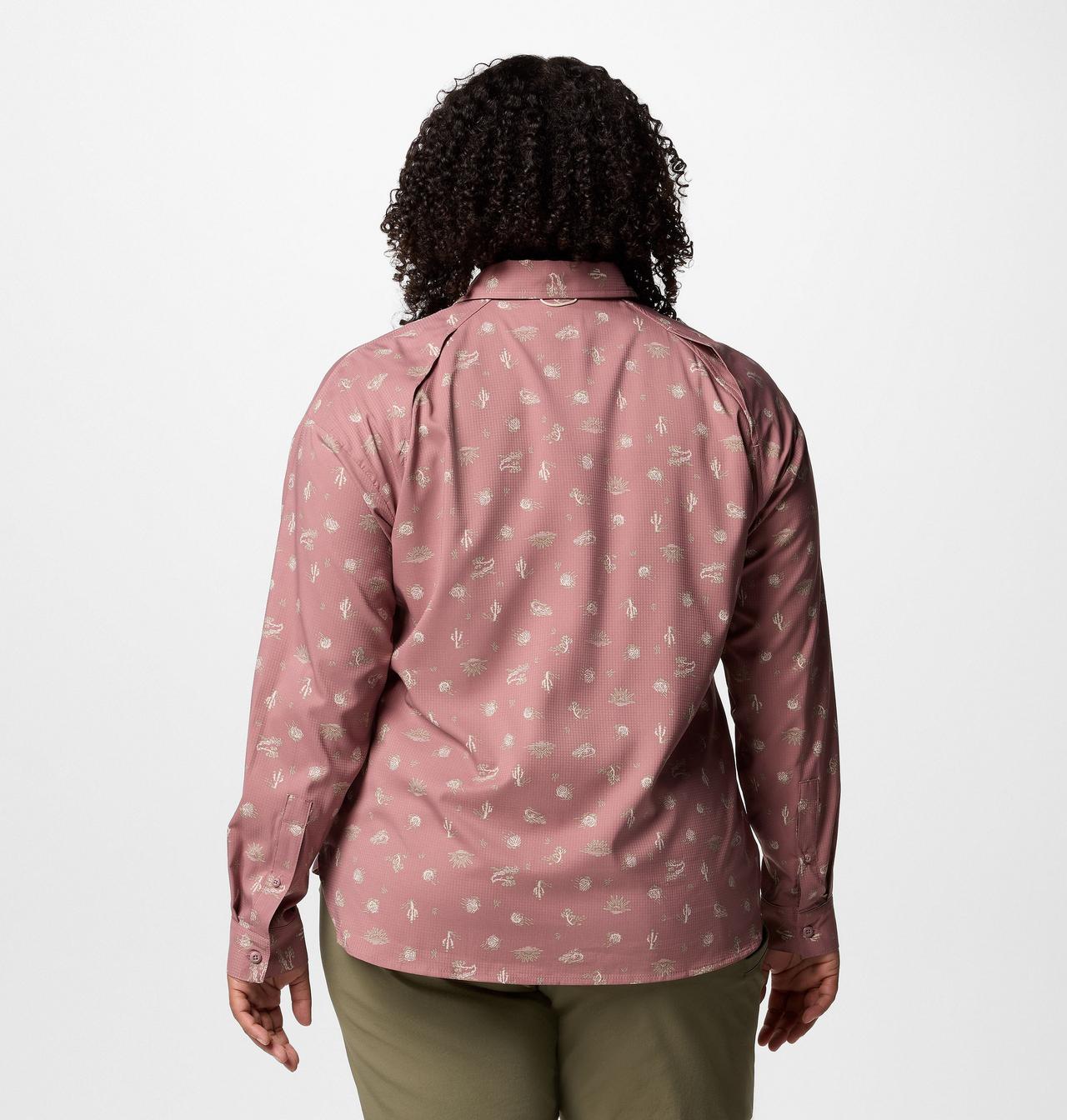 Women's Silver Ridge™ Utility Patterned Long Sleeve Shirt - Plus Size 2