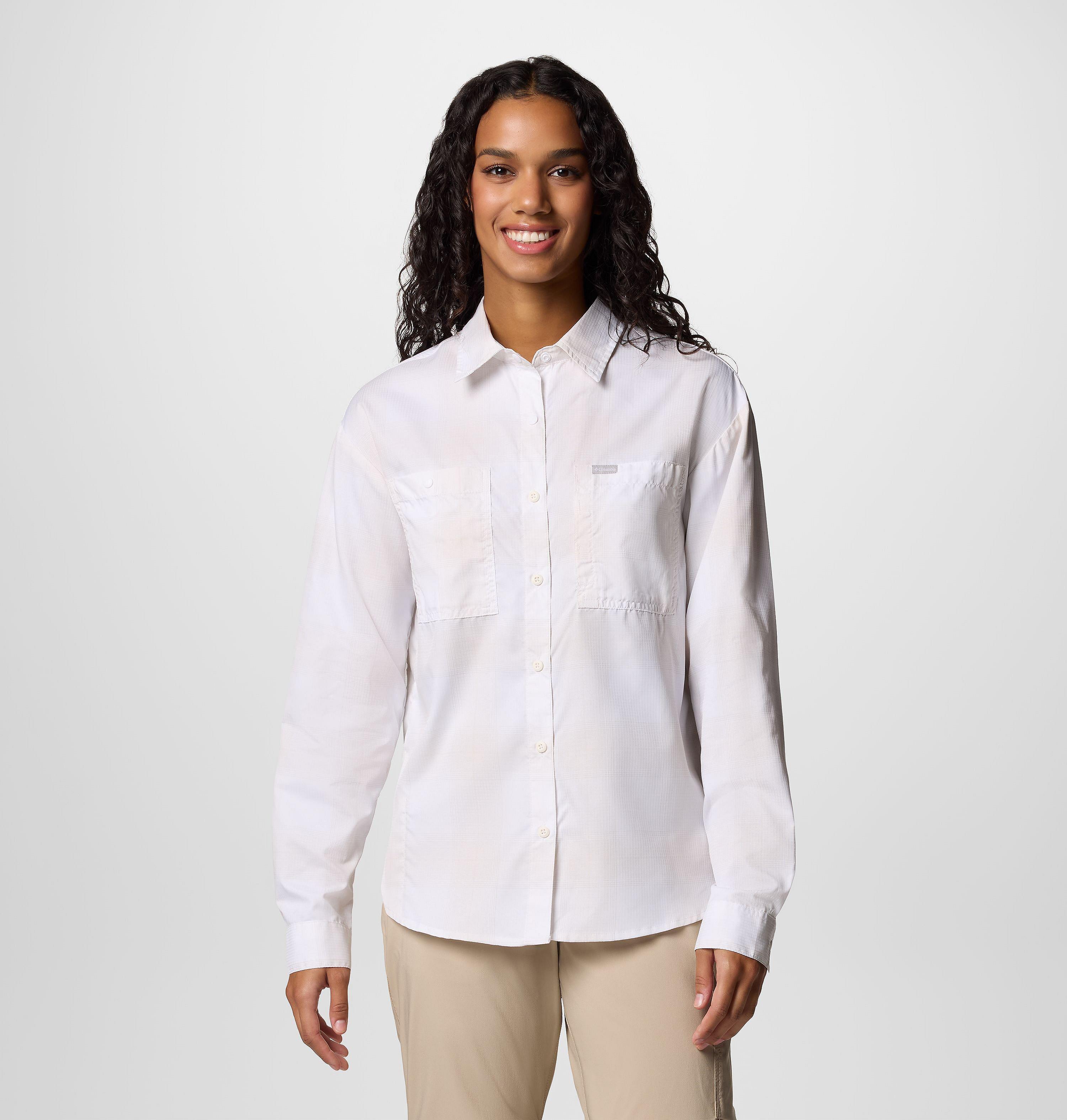 新作　新品BYARDS レディースゴルフ　ロングスリーブシャツオリーブS Women's Silver Ridge Utility Patterned Long Sleeve Shirt | Columbia