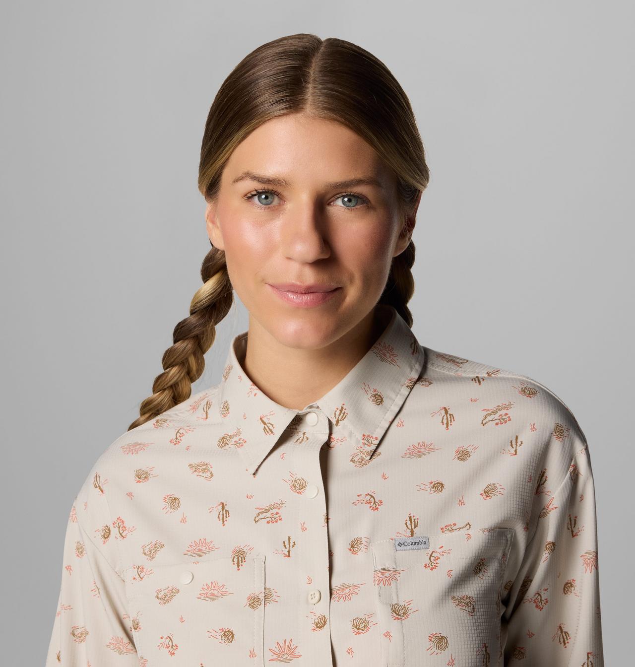 Women's Silver Ridge™ Utility Patterned Long Sleeve Shirt 4