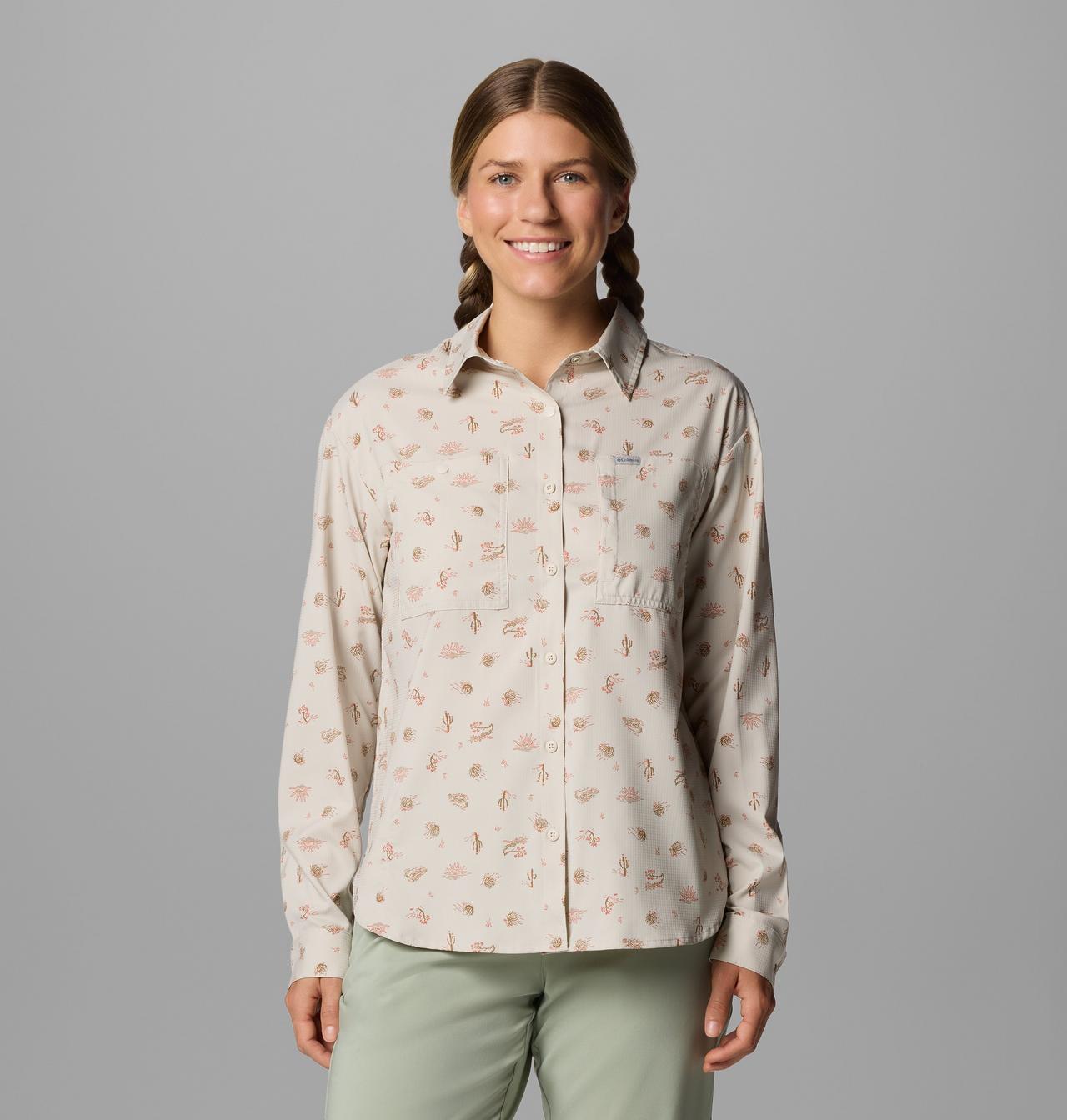 Women's Silver Ridge™ Utility Patterned Long Sleeve Shirt 1