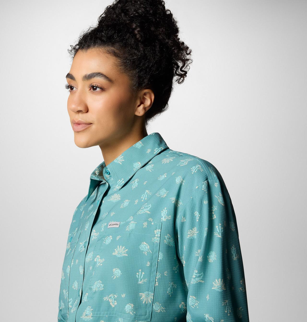 Women's Silver Ridge™ Utility Patterned Long Sleeve Shirt 4