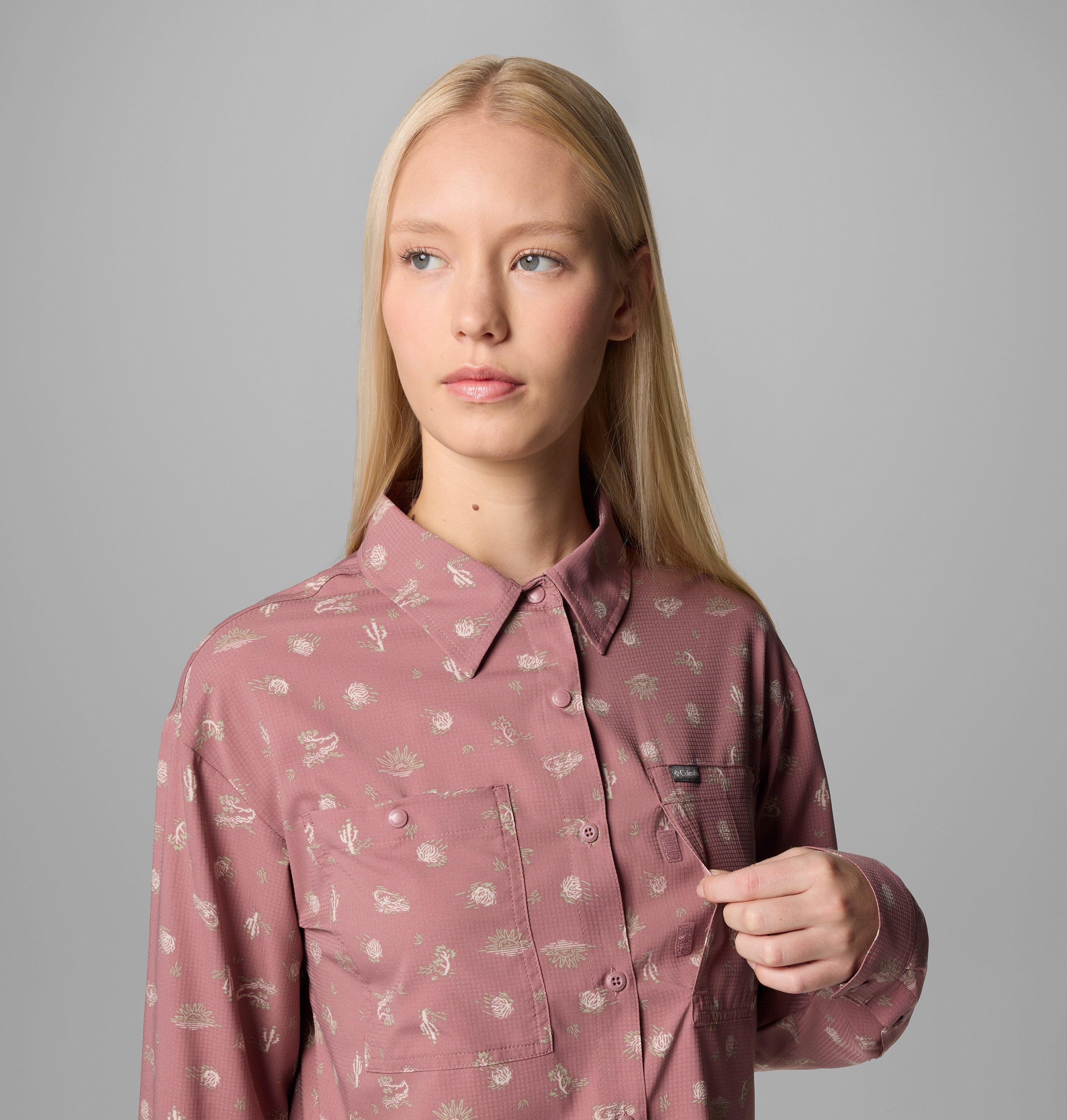 Women's Silver Ridge Utility Patterned Long Sleeve Shirt 6