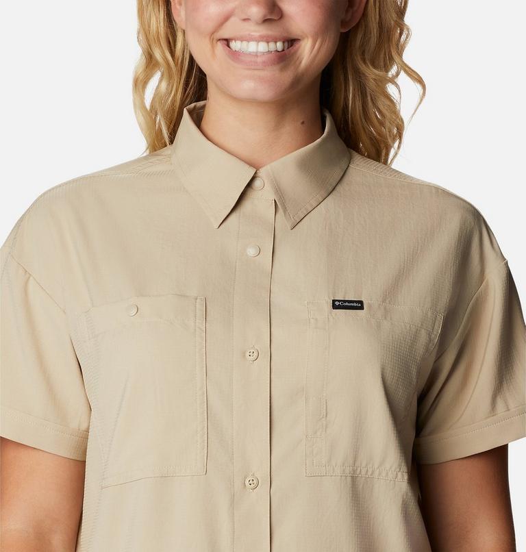 Camisa de manga corta Silver Ridge Utility para mujer, Color: Ancient Fossil, image 4