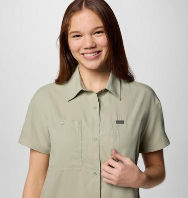 Women's Silver Ridge Utility Short Sleeve Shirt, Color: Safari, image 4