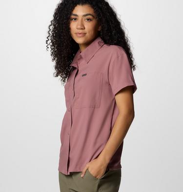 Women's Silver Ridge Utility Short Sleeve Shirt, Color: Fig, image 7