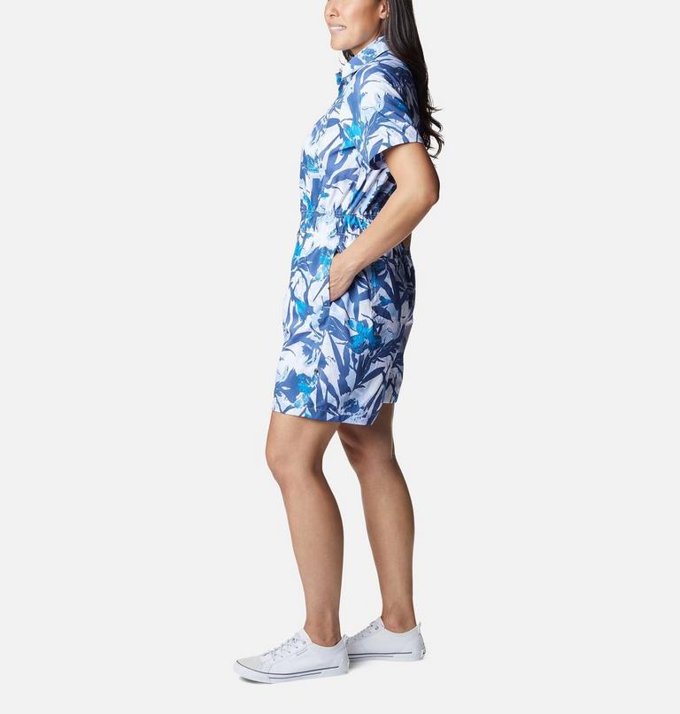 Women's Silver Ridge Utility Romper, Color: White, Floriculture, image 4