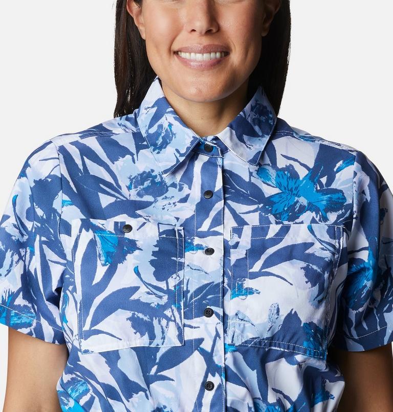 Women's Silver Ridge Utility Romper, Color: White, Floriculture, image 5