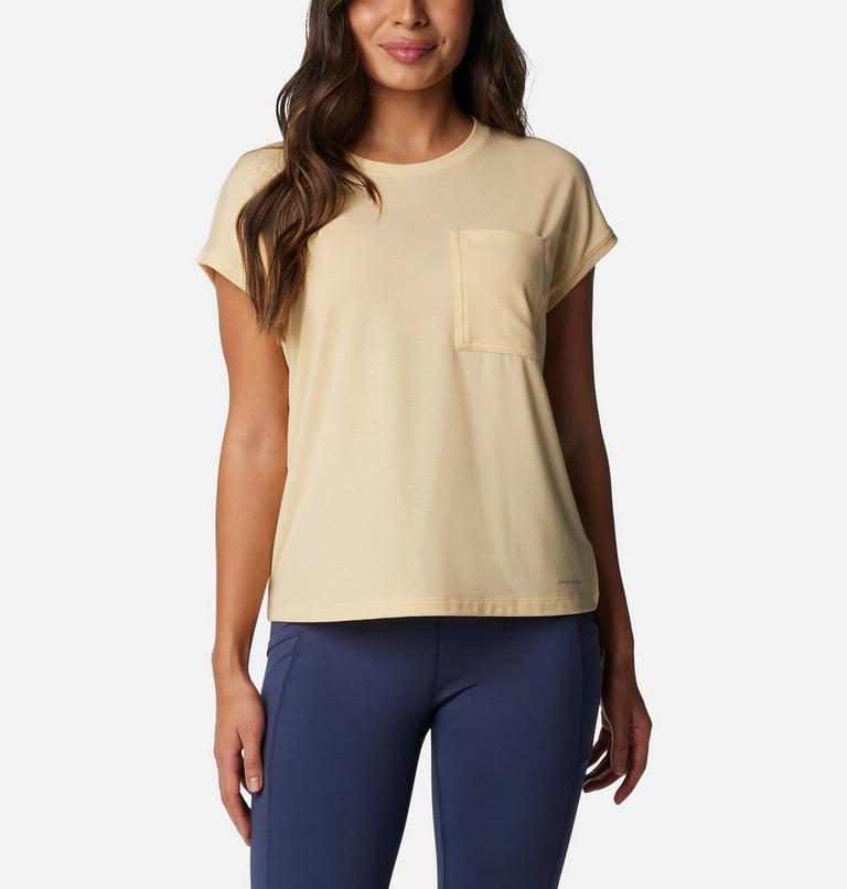 Women's Boundless Trek Technical T-Shirt, Color: Sunkissed, image 1