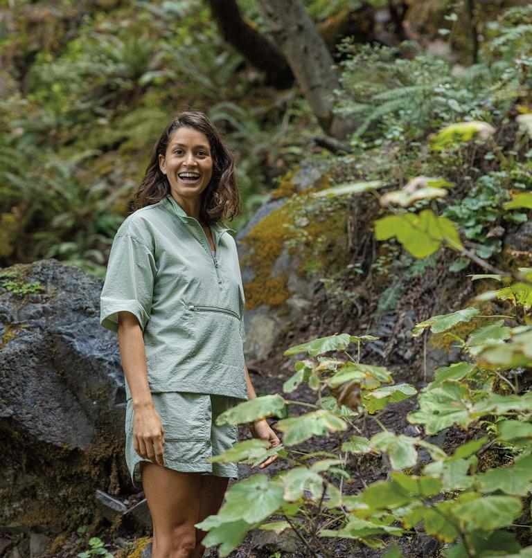 Women's  Boundless Trek Pullover Lightweight Jacket, Color: Safari, image 7