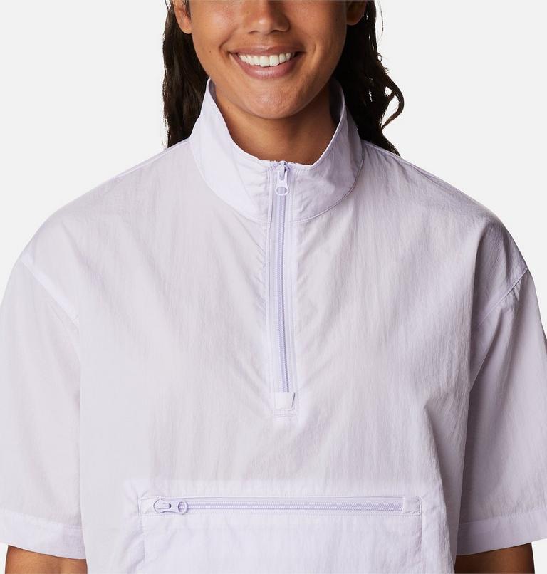 Women's  Boundless Trek Pullover Lightweight Jacket, Color: Purple Tint, image 4