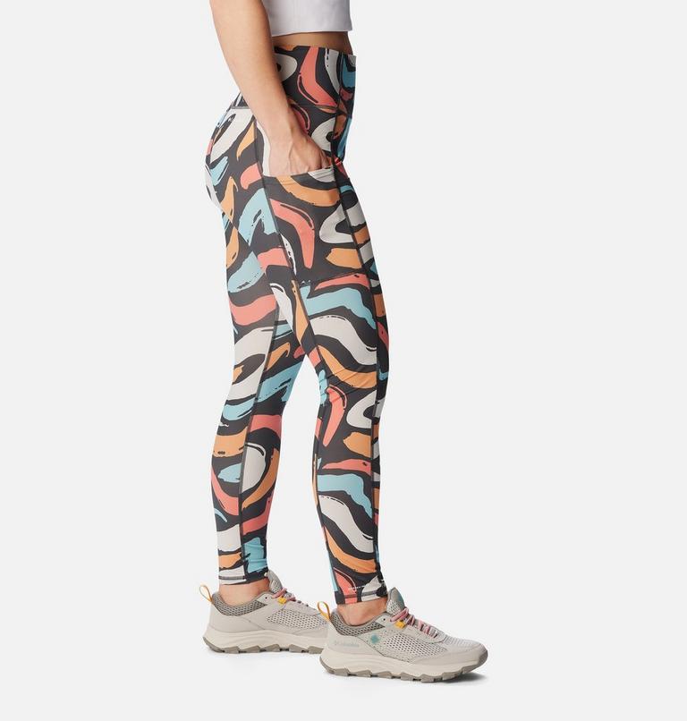 Women's Boundless Trek Leggings, Color: Shark Snowdrifts, image 3