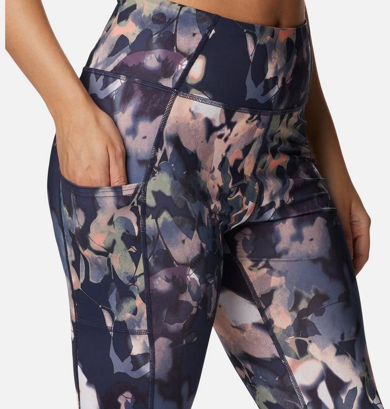 Women's Boundless Trek Leggings, Color: Nocturnal, Impressions, image 6