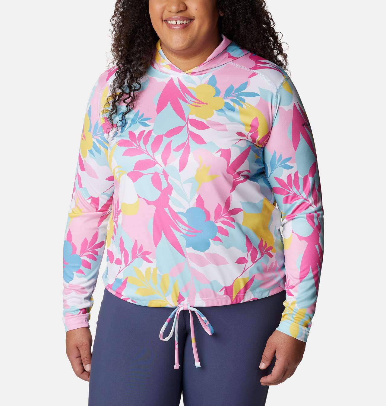 Women's Summerdry™ Long Sleeve Printed Hoodie - Plus Size 1