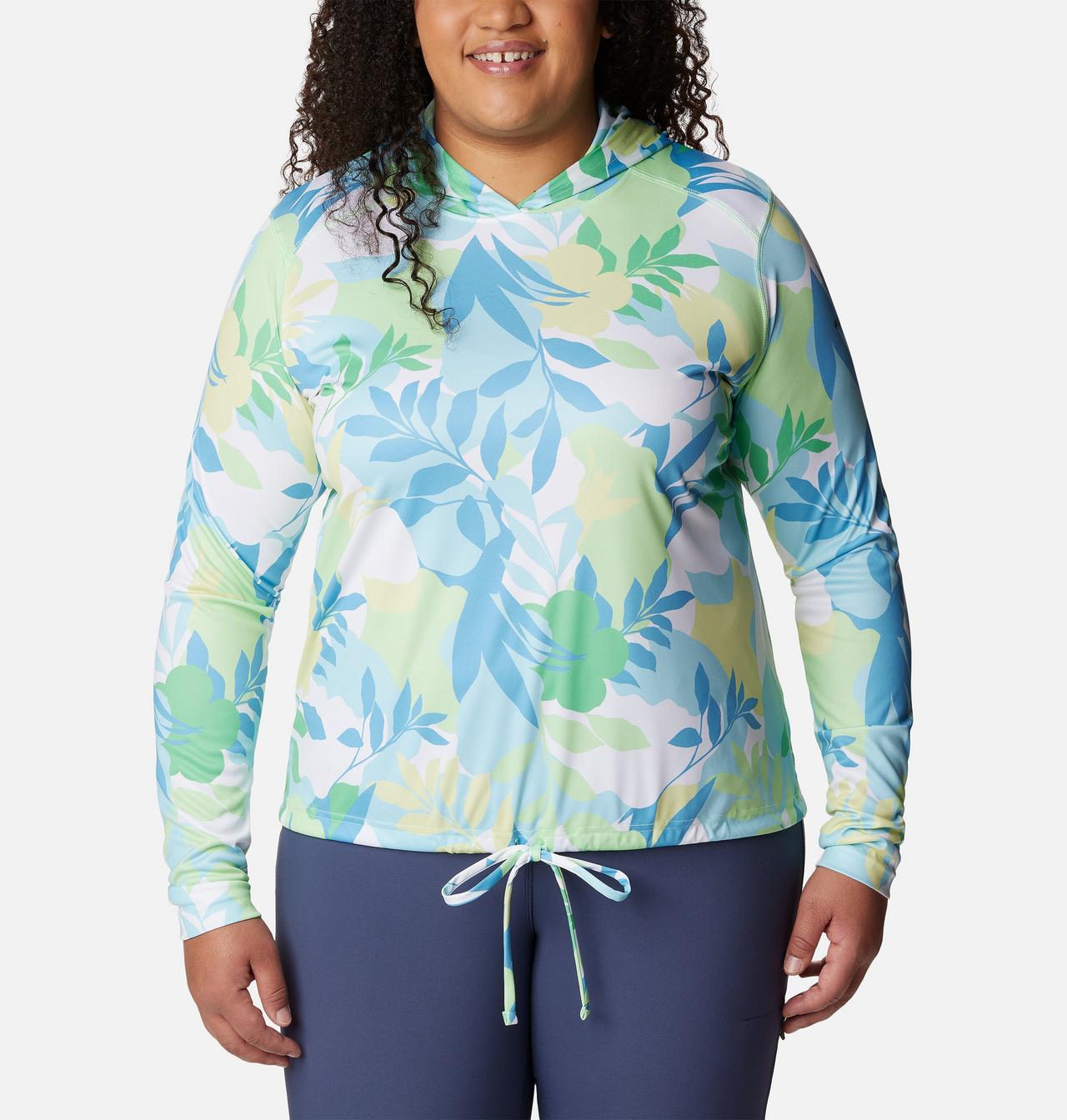 Women's Summerdry™ Long Sleeve Printed Hoodie - Plus Size 1