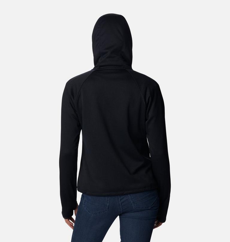 Forro polar con diseño de cuadrícula Boundless Trek para mujer, Color: Black Heather, image 2