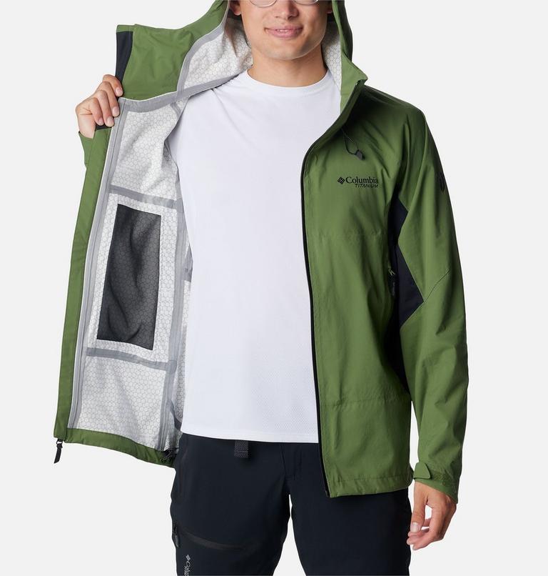 Men's Mazama Trail Waterproof Jacket, Color: Canteen, Black, image 5