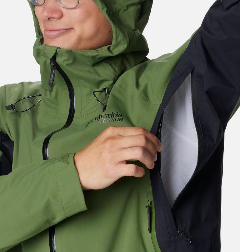 Men's Mazama Trail Waterproof Jacket, Color: Canteen, Black, image 8