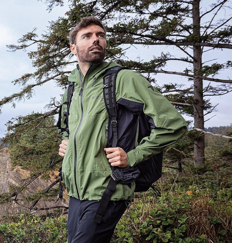 Men's Mazama Trail Waterproof Jacket, Color: Canteen, Black, image 12