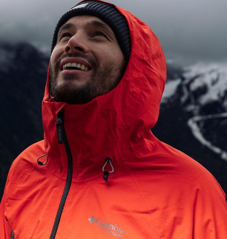 Mazama Trail wasserdichte Jacke für Männer, Color: Spicy, Black, Light Raisin, image 14