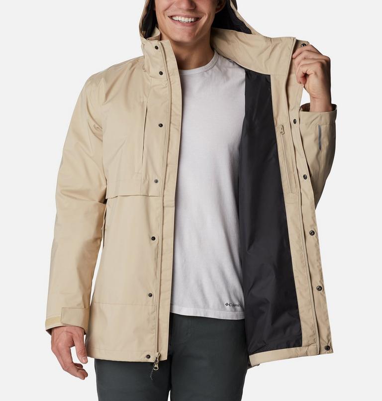 Men's Wright Lake Waterproof Jacket, Color: Ancient Fossil, image 5