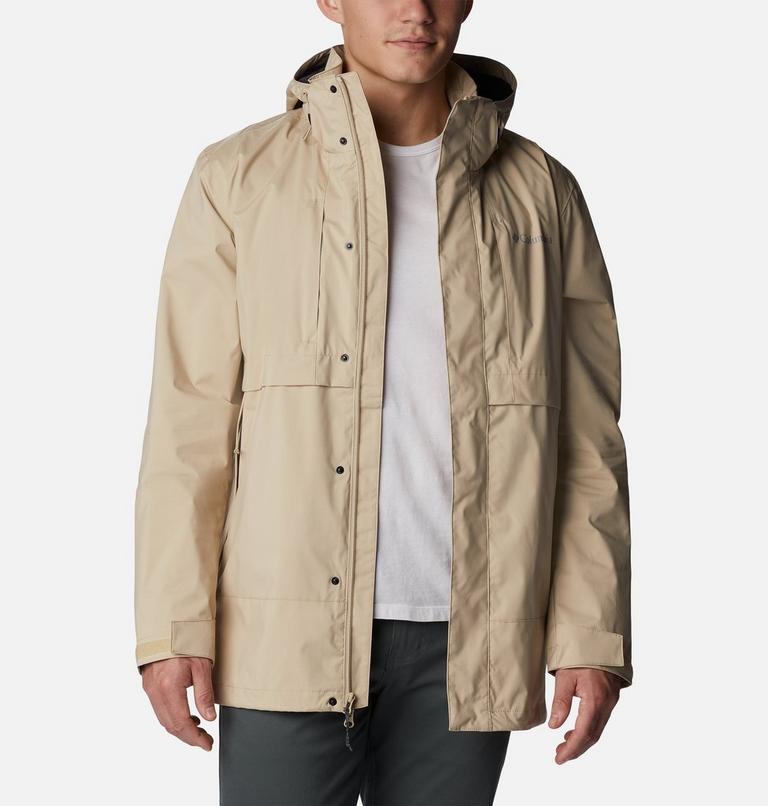 Men's Wright Lake Waterproof Jacket, Color: Ancient Fossil, image 9