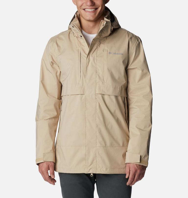 Men's Wright Lake Waterproof Jacket, Color: Ancient Fossil, image 1
