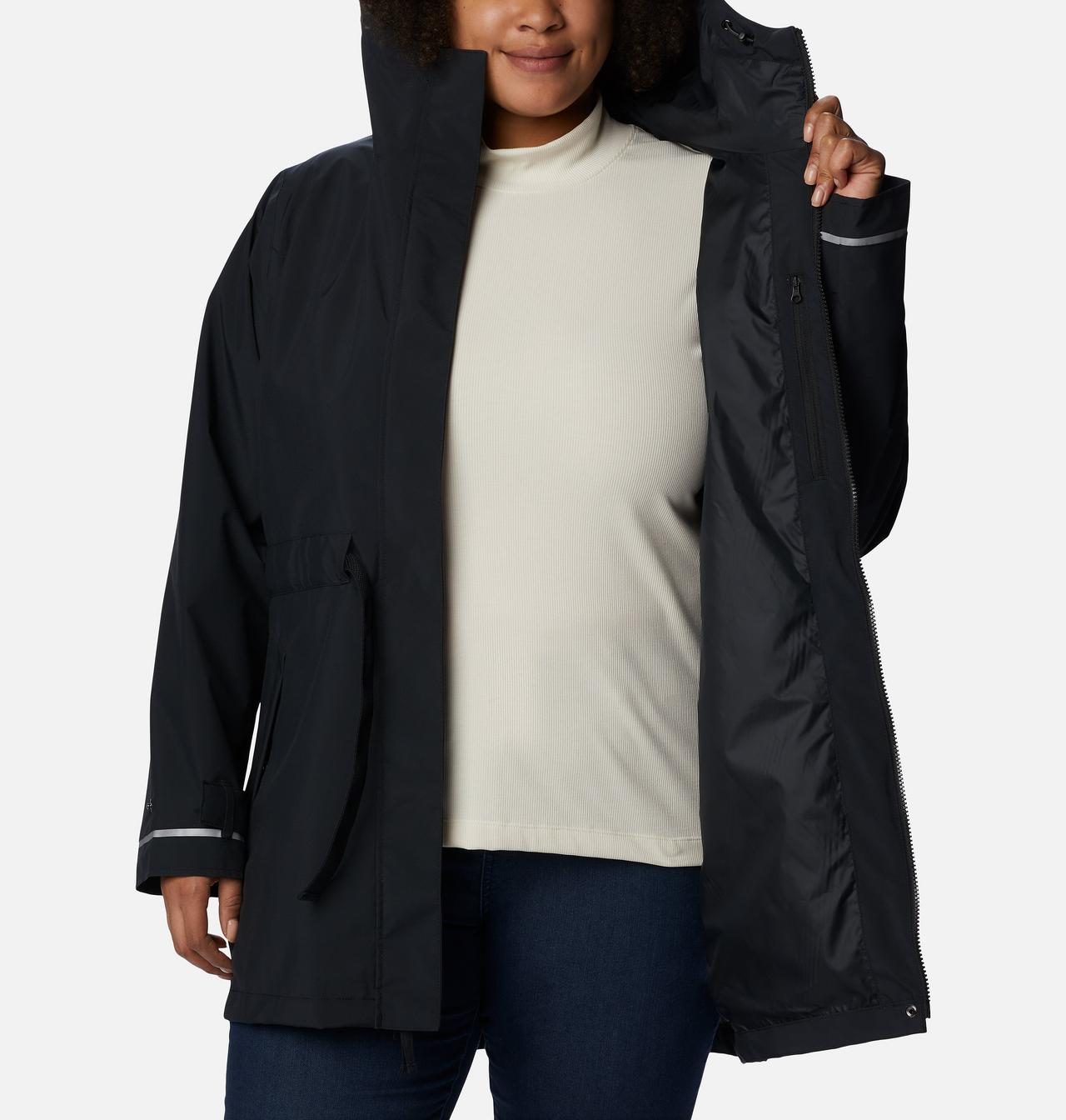 Women's Here And There™ Rain Trench II - Plus Size 5