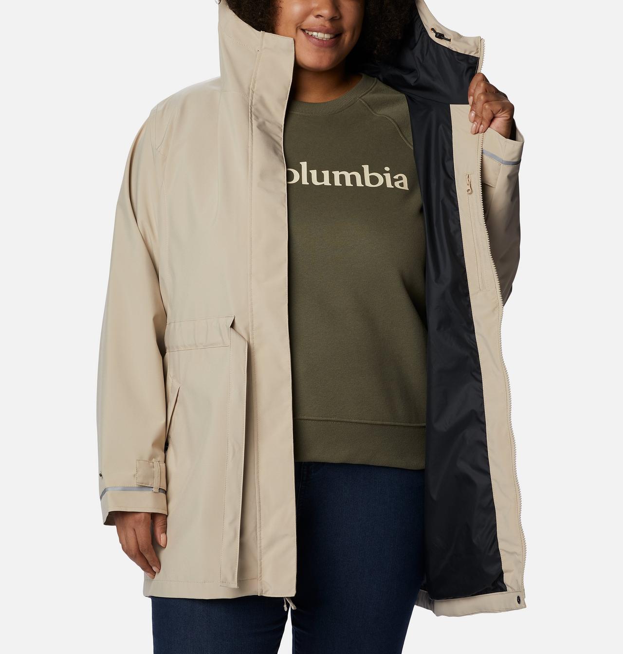 Women's Here And There™ Rain Trench II - Plus Size 5
