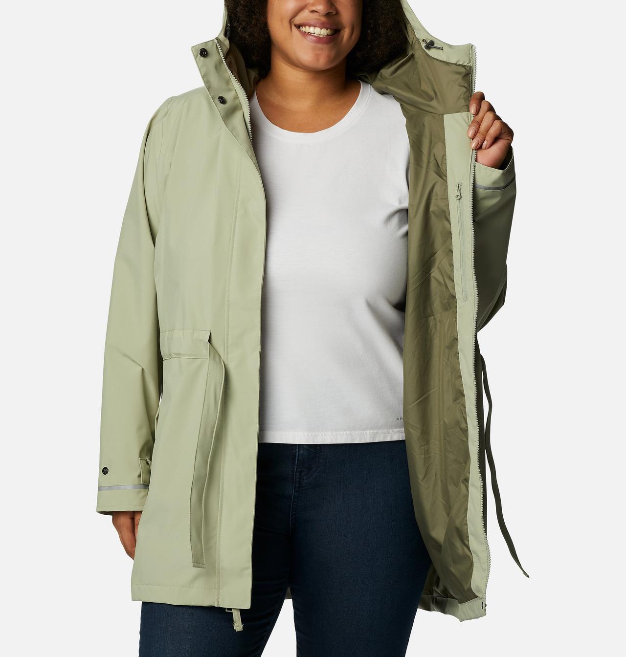 Women's Here And There™ Rain Trench II - Plus Size 5