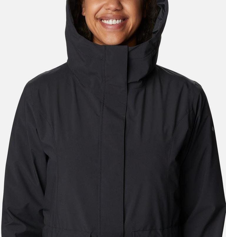Gabardina impermeable Here and There II para mujer, Color: Black, image 4