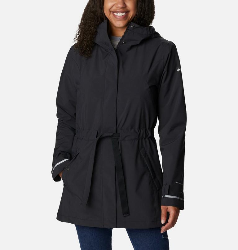 Gabardina impermeable Here and There II para mujer, Color: Black, image 1
