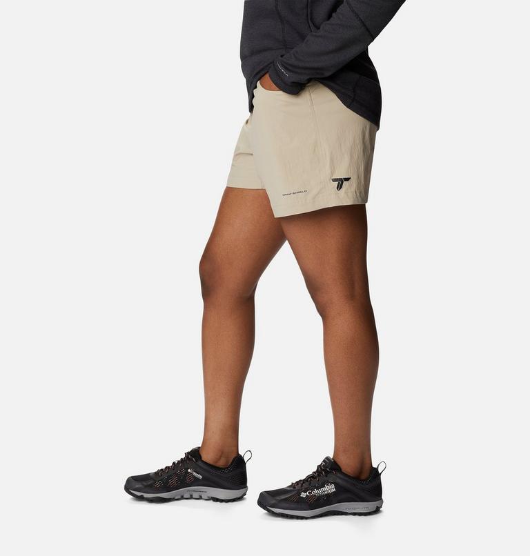 Women's Titan Pass Lightweight Hiking Shorts, Color: Ancient Fossil, image 3