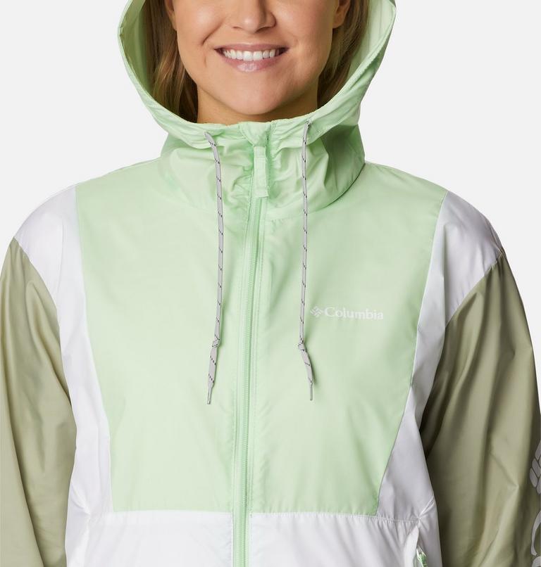 Women's Lily Basin Colorblock Jacket, Color: Key West, Safari, White, image 4