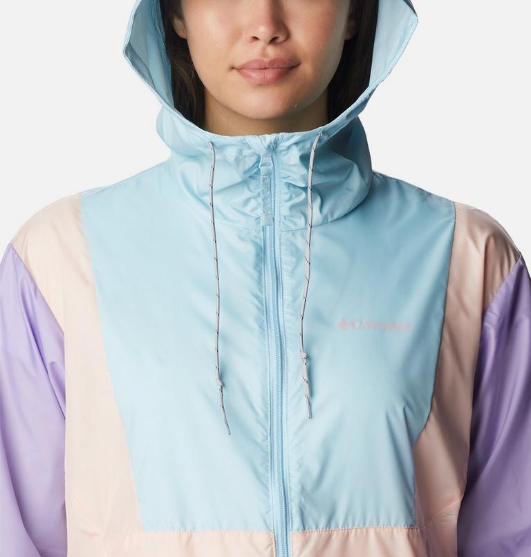 Women's Lily Basin Colorblock Jacket, Color: Spring Blue, Frosted Purple, Peach Blssm, image 4