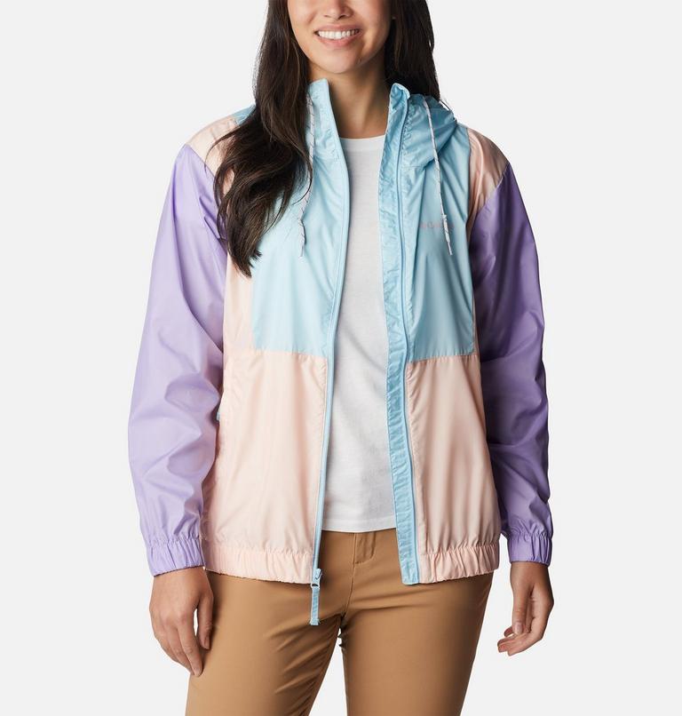 Women's Lily Basin Colorblock Jacket, Color: Spring Blue, Frosted Purple, Peach Blssm, image 5