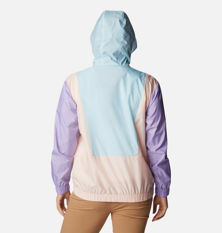 Women's Lily Basin Colorblock Jacket, Color: Spring Blue, Frosted Purple, Peach Blssm, image 2