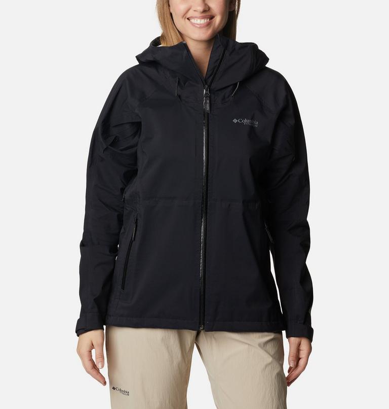 Women's Mazama Trail Waterproof Jacket, Color: Black, image 1