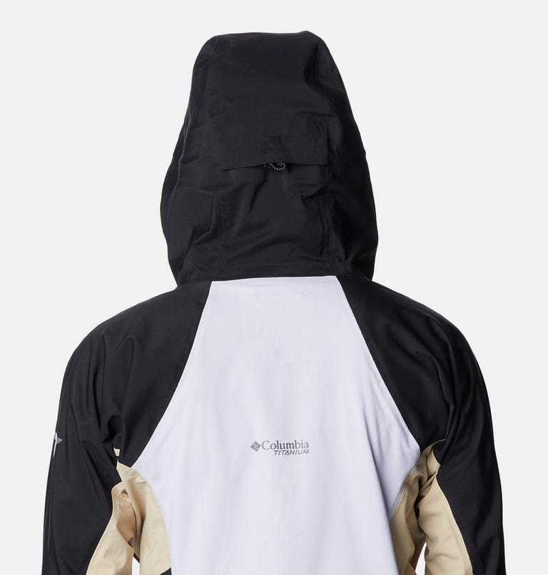 Women's Mazama Trail Rain Shell, Color: Purple Tint, Black, Ancient Fossil, image 6