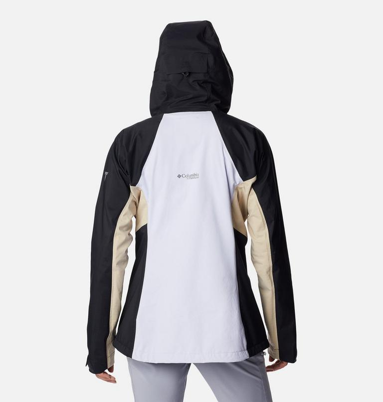 Women's Mazama Trail Rain Shell, Color: Purple Tint, Black, Ancient Fossil, image 2