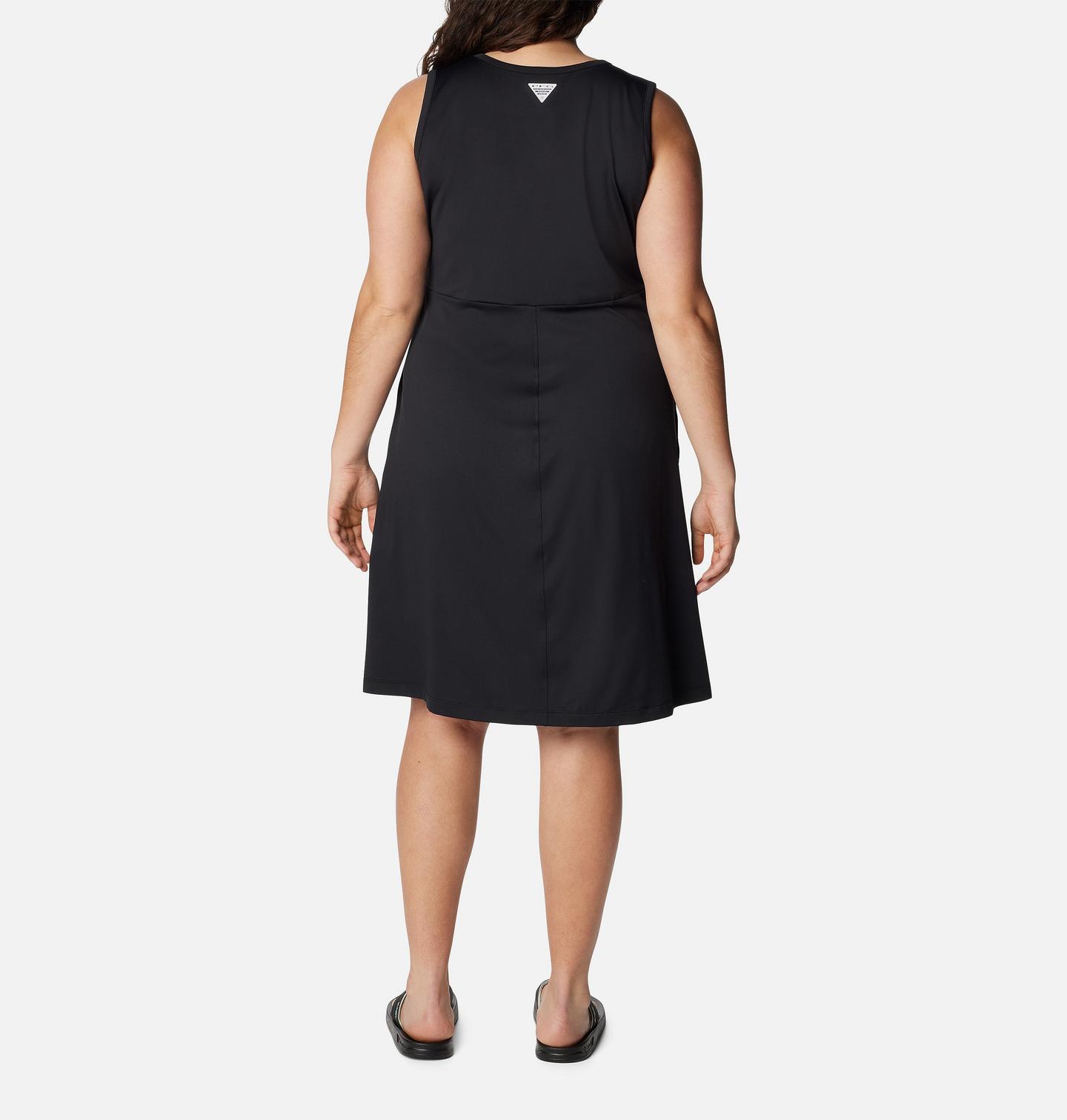 Женское платье Columbia PFG Freezer Tank Dress - Plus Size, цвет: Чёрный — фото 2