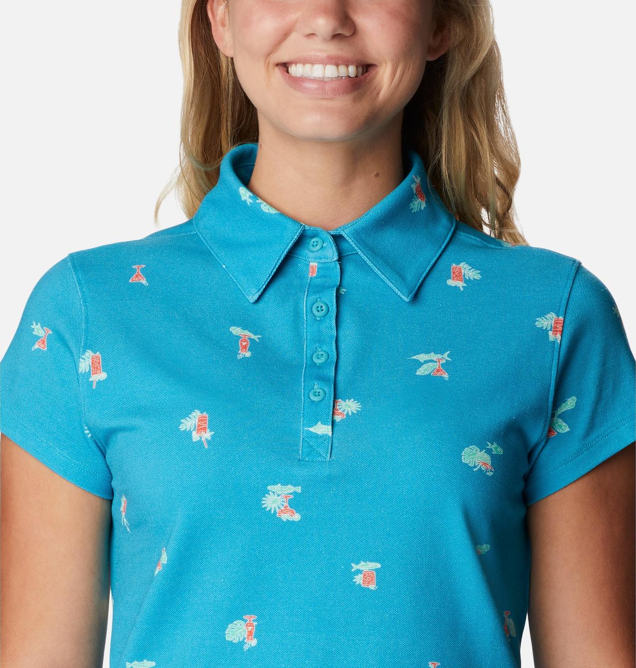 Women's PFG Super Sun Drifter™ Short Sleeve Polo Shirt 4