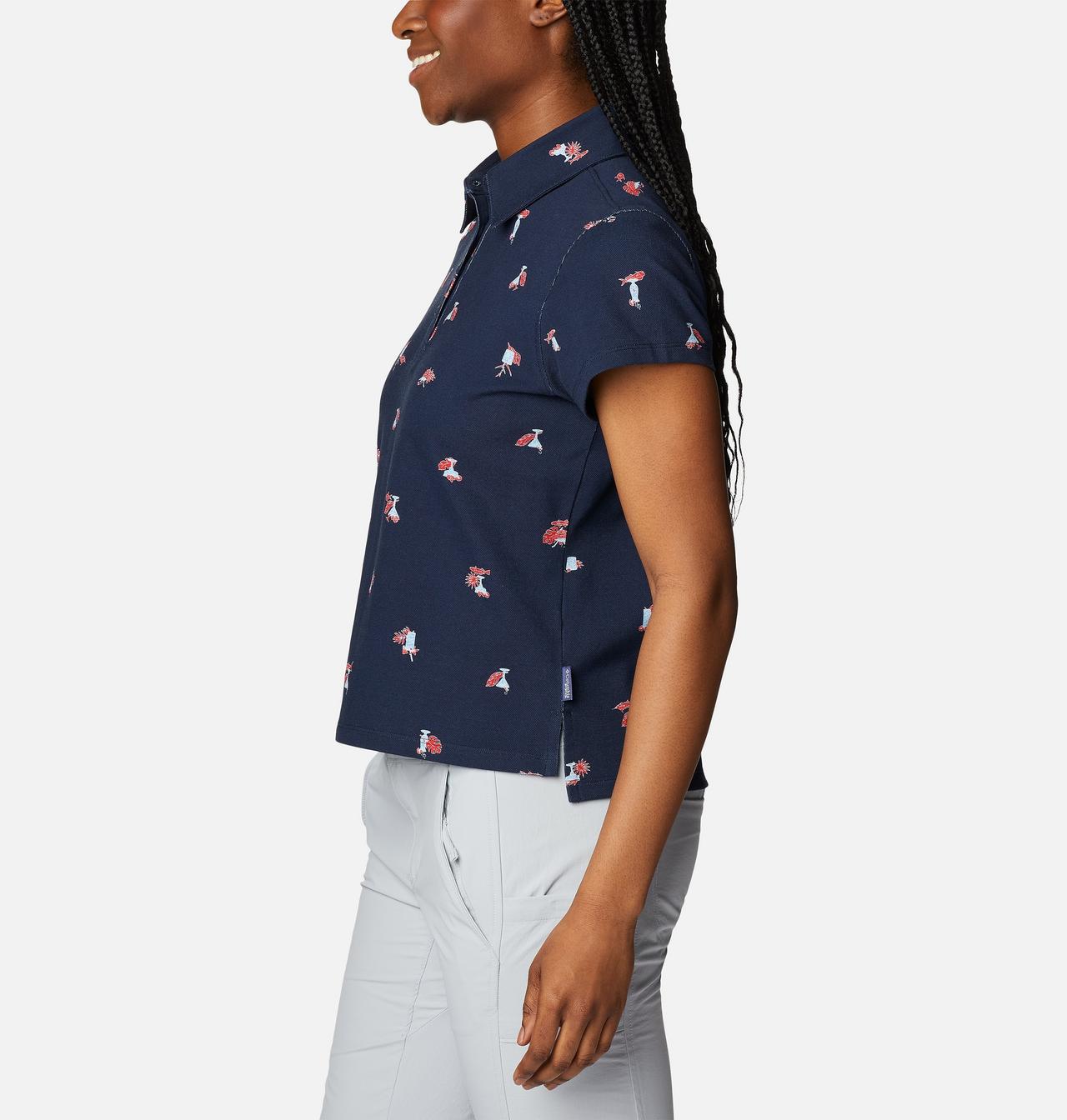 Women's PFG Super Sun Drifter™ Short Sleeve Polo Shirt 3