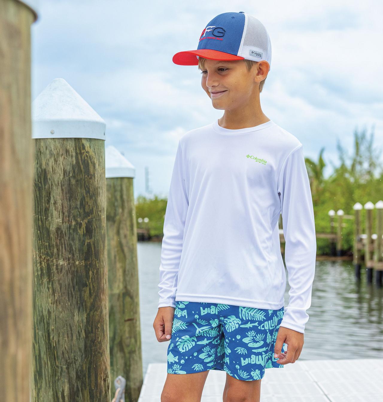 Boys' PFG Terminal Tackle™ Hull Mark Long Sleeve Shirt 3