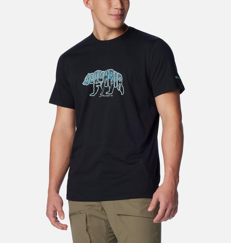 Men's Rockaway River Outdoor T-Shirt, Color: Black, Bearly Stroll, image 5