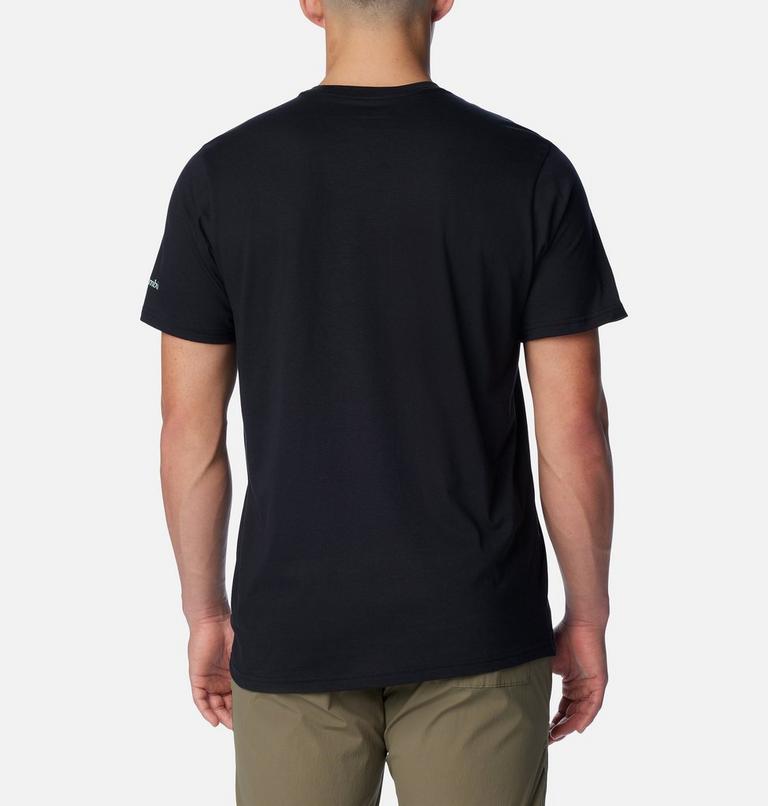 Men's Rockaway River Outdoor T-Shirt, Color: Black, Bearly Stroll, image 2