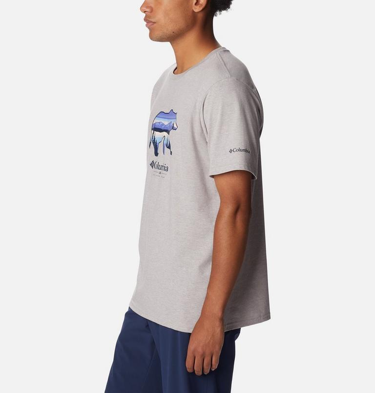 Men's Rockaway River Outdoor T-Shirt, Color: Columbia Grey Hthr, Scenic Stroll Grx, image 3